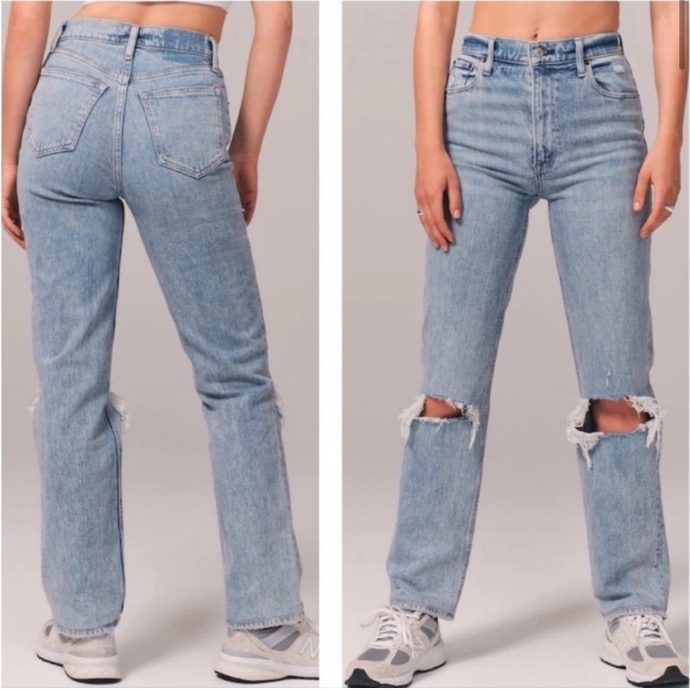 Abercrombie 90's Straight Ultra High Rise Jeans Size 27/4